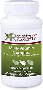 Multi-Vitamin-Komplex | Einmal täglich Multivitamin-Ergänzung mit Folat als Metafolin L-5-MTHF B12 als Methylcobalamin Vitamin A C D3 und mehrs Enhanced Absorption & Bioverfügbarkeit | 60 Vegetarische Caps