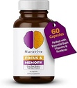 Supplément Focus & Memory pour la santé du cerveau, supplément Focus & soutien aux neurotransmetteurs avec vitamine B12, B1, B3 & B5 Plus Taurine, 60 Capsules