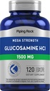Piping Rock Glucosamin HCL 1500mg | 120 Caplets | Mega Strength | Non-GMO & Gluten Free Supplement