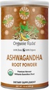 Polvere di radice di Veda Ashwagandha Organica, 16oz - 100% Pure & Natural Ashwagandha Powder Supplement, Withania Somnifera - Migliora Mood, Stamina, Immunità di supporto, Energia - Vegan, Non OGM