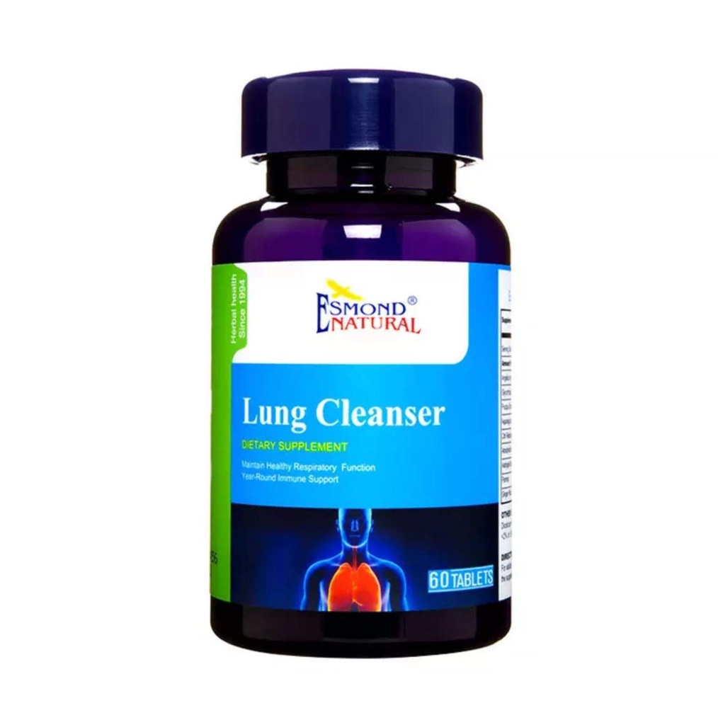 Pulitore polmonare (Maintain Healthy Respiratory Function), GMP, Natural Product Assn Certified, Made in USA - 60 compresse