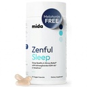 Mida Health® Zenful Sleep 6-en-1 Aide naturelle au sommeil pour les adultes sans mélatonine. Supplément de sommeil profond avec Ashwagandha KSM-66® et Venetron®.