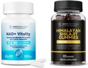 NAD + Shilajit Gummies Bundle - potenzia l'energia, supporta il metabolismo, l'invecchiamento sano, l'immunità e la stamina