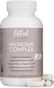 Magnesium Complex - Lifted Naturals Magnesium Supplement w/ Bisglycinat, Malat, Taurat - 120 Kapseln - Bioverfügbare Magnesiumformel für Stimmung, Schlaf, Energieunterstützung*