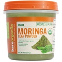 BareOrganics Moringa Leaf Superfood Poudre, bio, supplément végétalien, 8 onces