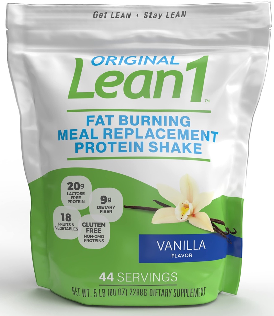Lean1 Vanila, substitut de repas de protéines Shake, 44 portions dans un sac de 5 livres