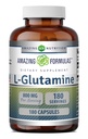 Erstaunliche Formeln L-Glutamin Aminosäure Ergänzung | 800 Mg Pro Servieren | 180 Kapseln | Non-GMO | Gluten Free | Made in USA