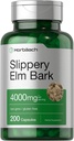 Horbäach Slippery Elm Bark Capsule | 200 Count | Non OGM & Gluten Free