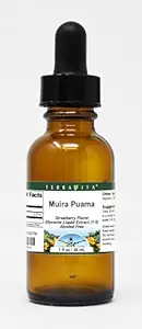 Terravita Muira Puama Glycerite Liquid Extract (1:5) - Fragola aromatizzata (1 oz, ZIN: 522758) - 3 Pack