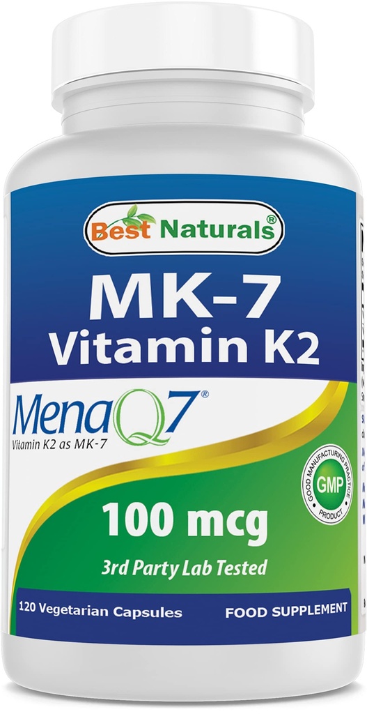 I migliori naturali MK-7 vitamina K2 100 mcg 120 Vcaps