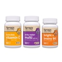 Renzo's Vitamine Zurück zu Schule Bundle, Bright & Brainy Vitamin B6, Picky Eater Kids Multivitamin, und Kinder Vitamin C mit Elderberry & Zink für Immununterstützung