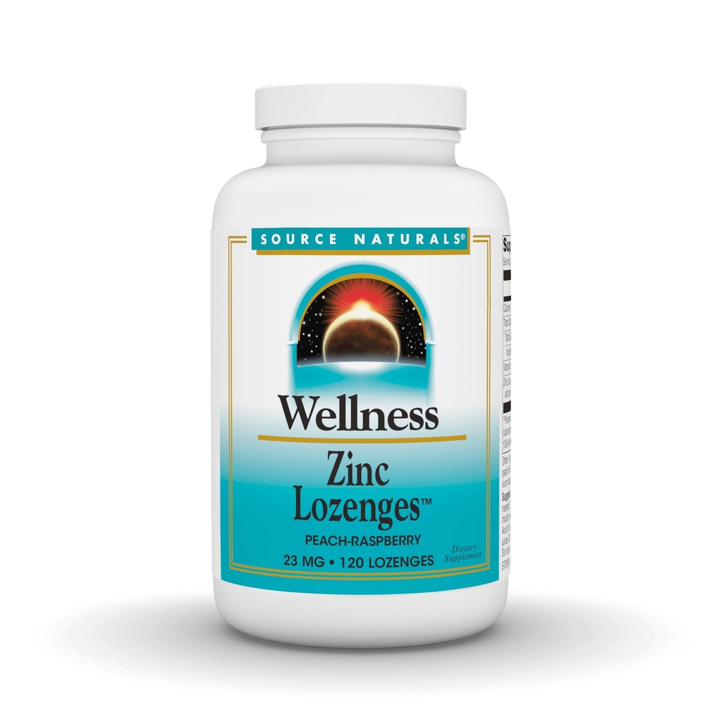 Fonte Naturals Benessere Zinc Lozenges, Peach-Raspberry Flavord Immune Support, 23mg - 120 Lozenges