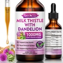 MEENCCD Milchdistle Liquid Drops - Milchdistle Supplement mit Silymarin, Antioxidans Support, Vegan, Non-GMO, 2 Fl Oz