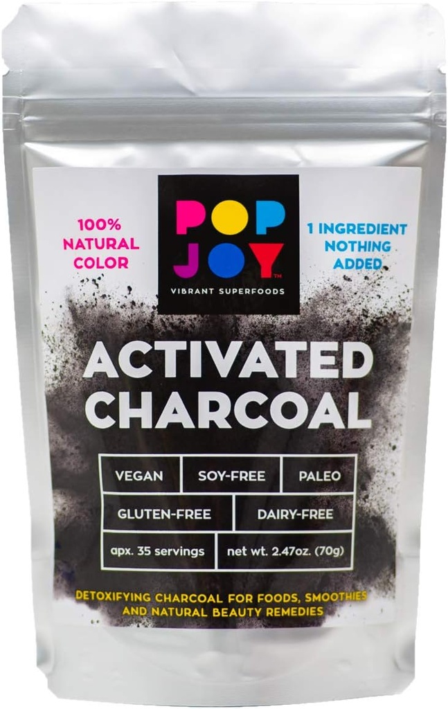 Charbon de coco activé - 1 Ingrédient Rien ajouté!