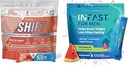 Real Cétones Intermittent Fasting Drink Mix Bundle for Weight Loss Support Caffeine Peach Shift Electrolytes & Intermittent Fasting Electrolytes pour hommes avec des Cétones Exogènes BHB (30 Comptez chacun)