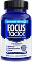 Nutrizione del fattore di messa a fuoco per il cervello, Migliore Memoria & Concentrazione Integratore del cervello, Multivitamina completa con vitamine B6, B12, D, Bacopa Monnieri & Tyrosine, 60 Conte