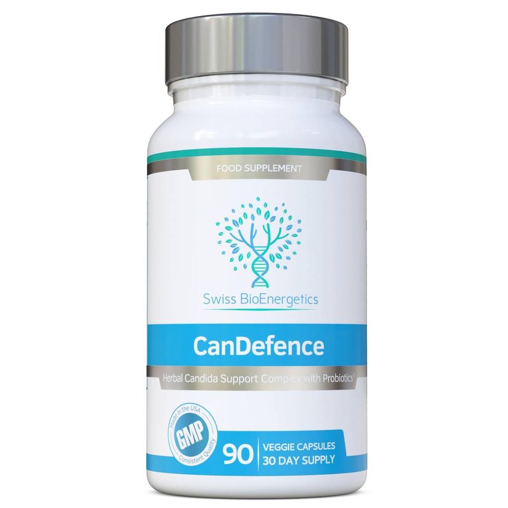 CanDefence - Candida Cleanse Ultimate Extra Strength Formulation All-in-ONE con acido Caprylic, probiotici e un equilibrio sinergico di 11 diversi Botanicals - 90 capsule