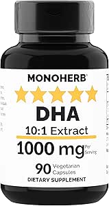 MONOHERB DHA Extrakt 1000 mg - 90 Vegetarische Kapseln