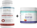 Natural BioScience Soy-Free Phosphatidylserine 100mg & Magnesium Schlafpulver Supplement Bundle - Ultimate Brain Health & Relaxing Support