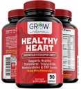 Supplément de soutien cardiaque, favorise la santé cardiovasculaire, le triglycéride, l'homocystéine et les niveaux de CRP, nettoyage de l'artère naturelle, fait avec 22 herbes et vitamines premium