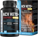 ACV Keto Suppléments, Mères vinaigre de cidre de pomme (1455 Mg) Pills pour le métabolisme et le soutien de l'appétit, THERMO ACV Keto Pills pour la perte de poids et la graisse Belly, Capsules de réduction adultes pour les femmes hommes