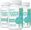 TUDCA Bile Salts Supplément 1000mg - 180 Capsules Veggie, Supplément de soutien deiver pour le nettoyage de détox, Sans gélatine