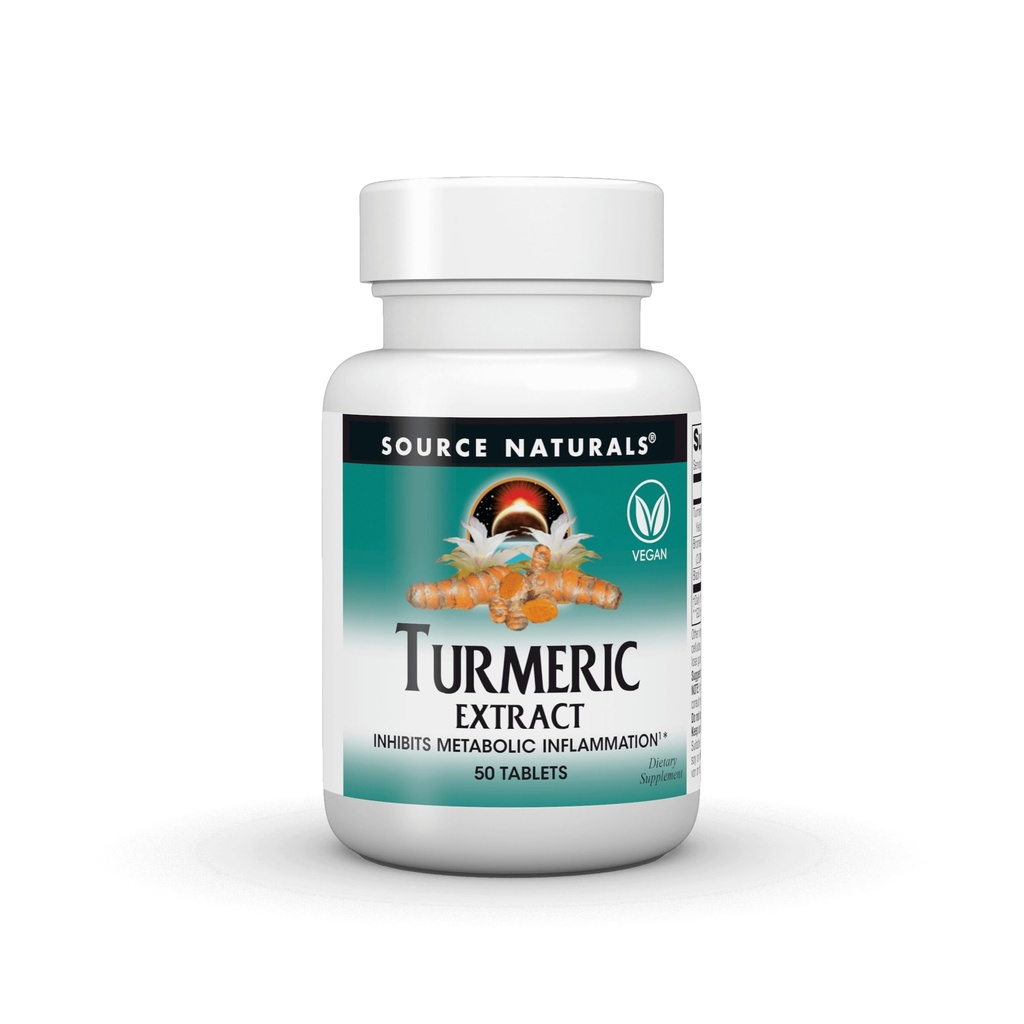 Quelle Naturals Turmeric Extract - Unterstützt gesunde Entzündungsreaktion - 50 Tabletten