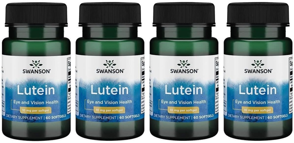Swanson Lutein 10 Milligramme 60 Sgels (4 Packung)