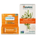 Himalaya PartySmart 12 capsules, une capsule pour un meilleur matin après avoir bu plus de foieCare, 90 capsules pour le nettoyage quotidien du foie, le soutien du foie et pour éliminer les déchets – 2 produits