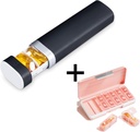 AM PM Pill Organizer 2 fois par jour, 7 jours Pill Box Weekly Pill Organizer Travel with Separate Container, Portable Daily Medicine Planner Dispenser Case for Vitamine, Fish Oils, Suppléments