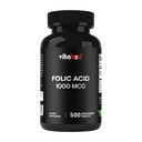 Folsäure 1 mg (1000 mcg) (Vitamin B9) - 500 vegetarische Tabletten - ein essentielles pränatales und postnatales Vitamin