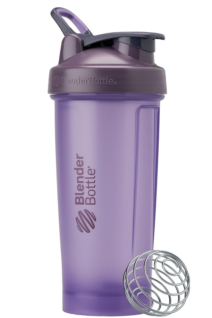 BlenderBottle Classic V2 Shaker Bottle Perfekt für Protein Shakes und Pre Workout, 28oz, Full Color Purple