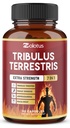 Tribulus Terrestris Capsule con Ashwagndha, Panax Ginseng, Saw Palmetto, Maca, Shilajit - 90 capsule - 3 mesi di fornitura