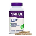 Natrol Mood + Stress 5-HTP 100 mg, Nahrungsergänzung für eine ausgewogene Stimmung, Kapseln für Erwachsene, 30 Kapseln, Bis zu 30 Tage Versorgung