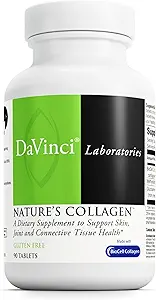 DAVINCI Labs Natures Collagen - BioCell Collagen Supplemento con MSM & Glucosamine - Aiuta a sostenere la salute comune, la salute della pelle e tessuti connettivi - Gluten-Free - 90 compresse