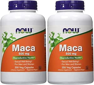 MAINTENANT Aliments Maca 500mg, 500 Capsules