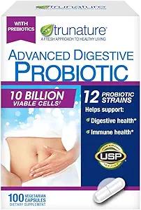 Probiotique digestif avancé, blanc, 100 comtes
