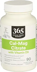 365 Valeur quotidienne, Cal Mag Citrate avec la vitamine D3, 90 ct