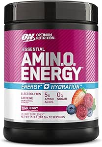 Optimum Nutrition Amino Énergie + Hydratation Berry sauvage 72 portions