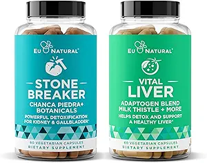 Stone Breaker e Vital Liver Bundle – Cleanse and Detox for Kidney, Gallbladder and Liver Support