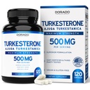 Turkesterone Supplement 500mg (120 Kapseln) - Stamina, Drive, Athletic Performance & Muskelmasse - (Ajuga Turkestanica Std. bis 10% Turkesterone) (ähnlich zu Ecdysterone) - Non-GMO & Vegan Kapseln