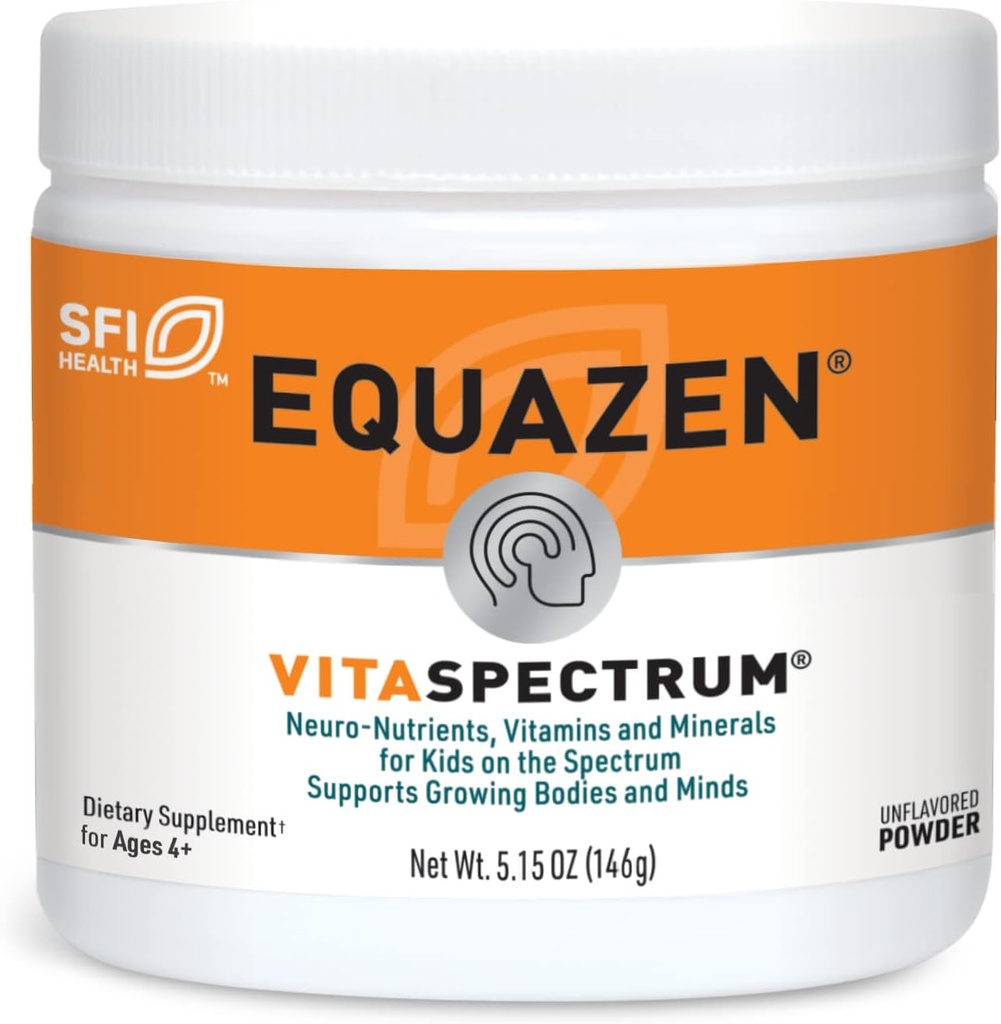 EQUAZEN VitaSpectrum Powder - Nährstoffe, Vitamine und Mineralpulver für Kinder - mit Cholin, Folat, B12, B6, Vitamin E und Vitamin D (5,15 oz)