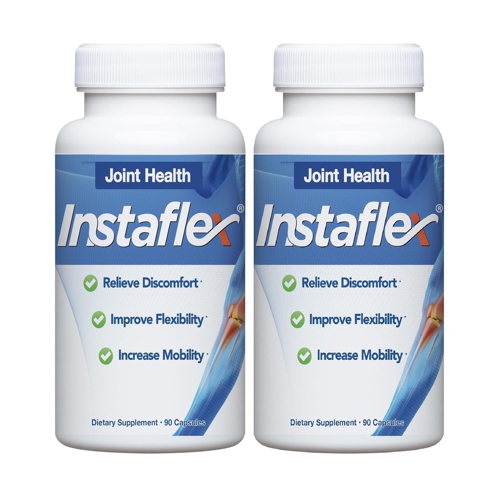 Instaflex Joint Support Supplement - Klinisch untersuchte Joint Relief Blend von Glucosamin, MSM, White Willow, Turmeric, Ginger, Cayenne, Hyaluronsäure - 180 Kapseln