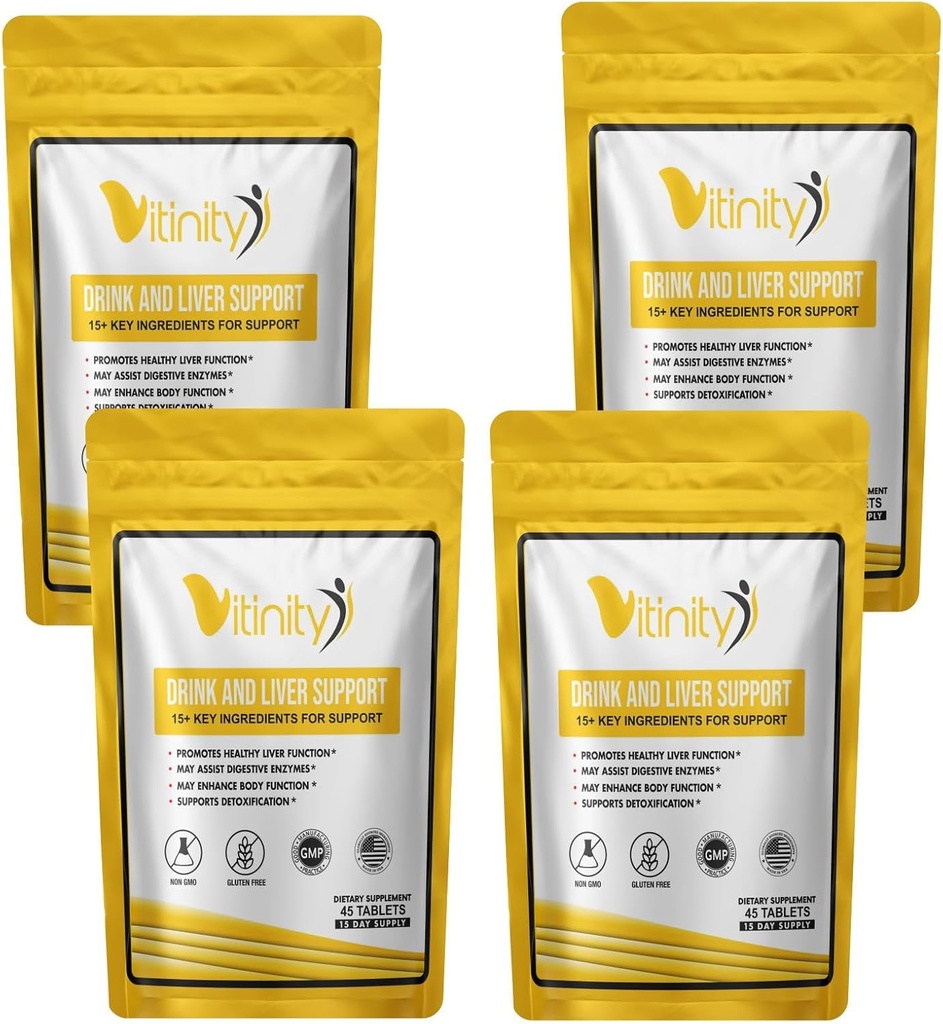 Supporto anti bevanda Supplement-15+Key ingredienti per il supporto della cravatta, salute del cuoio, kudzu, cardo del latte, basilico di casa, DHM, tutti la pulizia naturale, riduzione radicale, compresse di rifornimento nuziale (60 giorni)