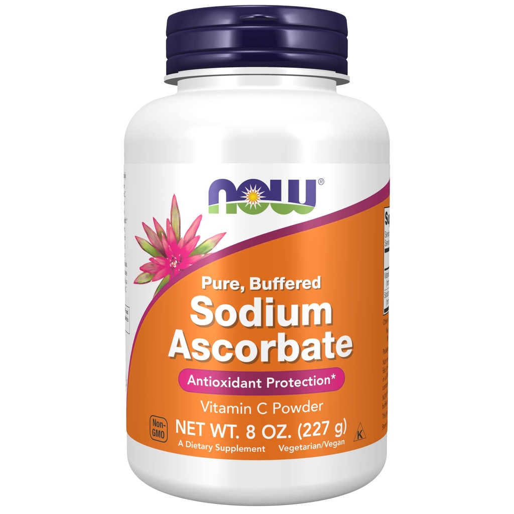 JETZT Ergänzungen, Natrium Ascorbatpulver, Gepuffert, Antioxidantienschutz*, 8-Ounce