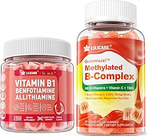 Vitamin B Komplex gefüllte Gummis + Vitamin B1 Gummis