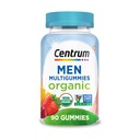 Multigums organiques pour hommes Centrum, multivitamines pour hommes, multivitamines organiques pour hommes avec nutriments essentiels pour le soutien immunitaire, l'énergie et la fonction musculaire - 90 Comte