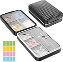 Restree Weekly Pill Organizer, Magnetic Moisture Proof Pill Case, Grande capacità Travel Pill Box con interno Clear Lid per Vitamine, Integratori e Farmaci quotidiani 8 Compartment (nero)