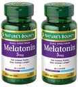 La Bounty Melatonin 5mg Dual Spectrum, 100% Drug Free Sleep Supplement, rilascio rapido e rilascio prolungato, promuove la salute del sonno e del riposo, 60 compresse di livello Bi (Pack of 2)