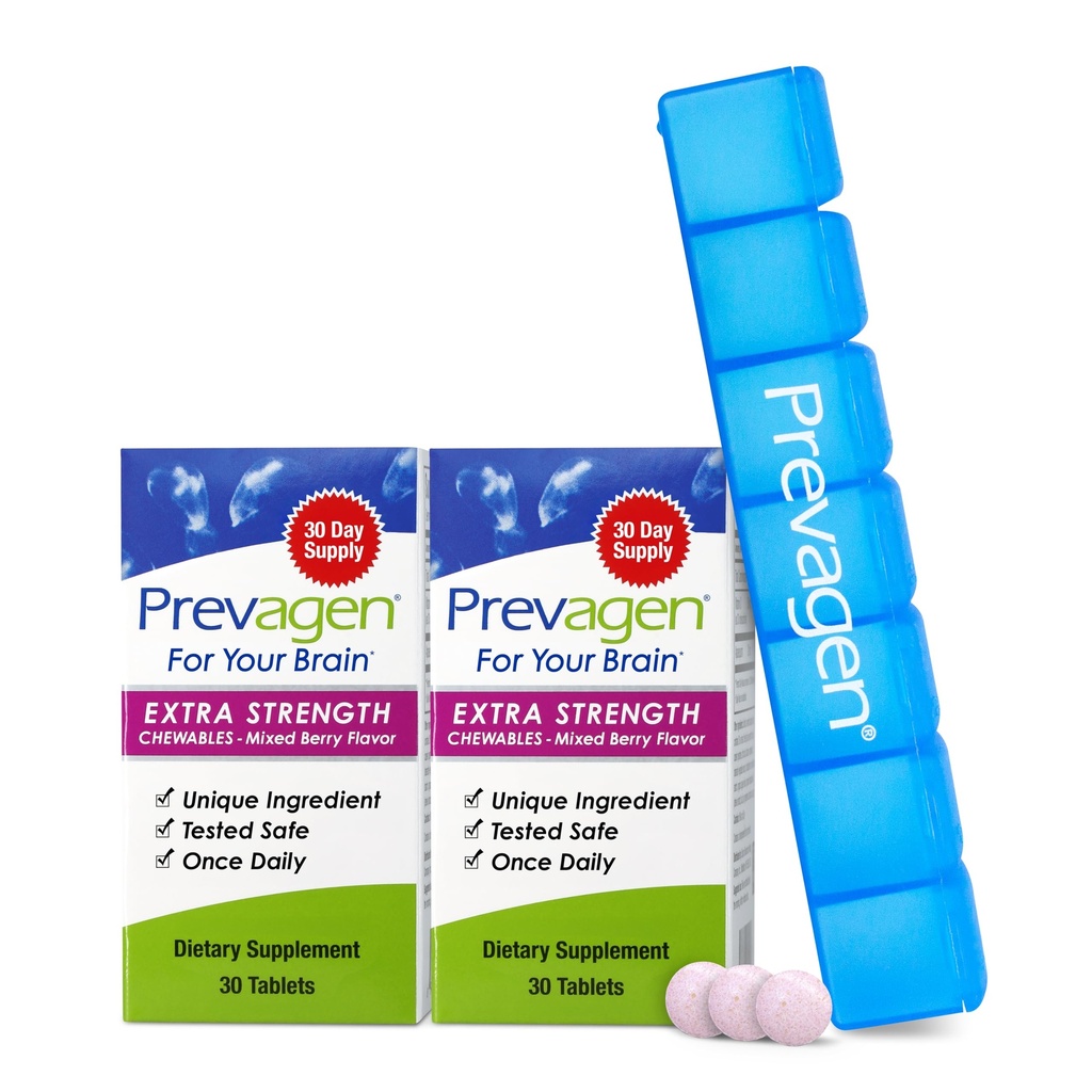 Prévagen Extra Strength Mixte Berry Chewables - 60 comprimés (2 mois d'approvisionnement)